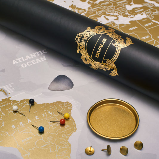 Searching for white and gold scratch off world map to buy? Purchase our white scratchable world map here. Discounted scratch off world maps - white or gold. All white travel maps and gold scratch maps available for purchase