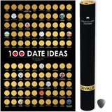 vredig Economisch Kaal Scratch off Dates Poster - Top 100 Things to Do for Couples - 100 Date –  Scratch off World Maps by Divalis