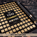 Top 100 Scratch off Comedy Movies Poster - Best Comedy Cinema Bucketlist - Comedy Films Chart - Movie Challenge to Do List