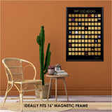 100 Books Scratch off Poster with Scratcher - Easy to Frame 24x16" 100 Must Read Books of all Times - Reading Bucketlist Chart - Books Read Checklist