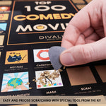 Top 100 Scratch off Comedy Movies Poster - Best Comedy Cinema Bucketlist - Comedy Films Chart - Movie Challenge to Do List