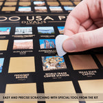 Top 100 USA Places You Have Been Scratch off Travel Poster - Scratchable Poster of the Places Visited - Places You Have Visited Map