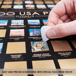 3 in 1 Gift Set - Scratch off National Parks Poster - Scratch off USA Map - Destinations of the United States Scratchable Poster -Travel Map