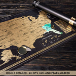 US Scratch off Map Poster - Scratchable United States Map with 63 National Parks - Travel Map of Place Where We've Been