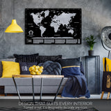 Want to buy scratchable map to decorate your home? Purchase one of our silver scratch off world maps and you`ll do that! Sales price on our silver scratchable map
