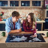 Want a stylish interior?Buy large scratch off world map in silver nad black color. Sale on our silver scratch off map of the world